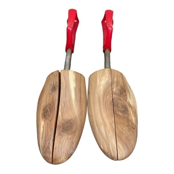 Florsheim Shoe Travel Tree Keepers Stretchers Rochester Cedar Wood 5 Vintage - Picture 1 of 5